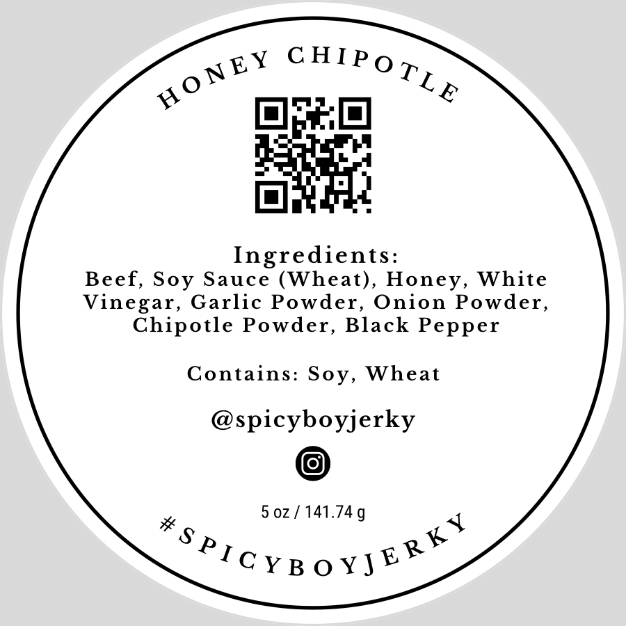 Honey Chipotle Beef Jerky - Spicy Boy Jerky