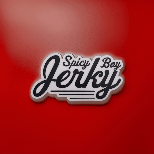 Spicy Boy Jerky Script Sticker - Spicy Boy Jerky