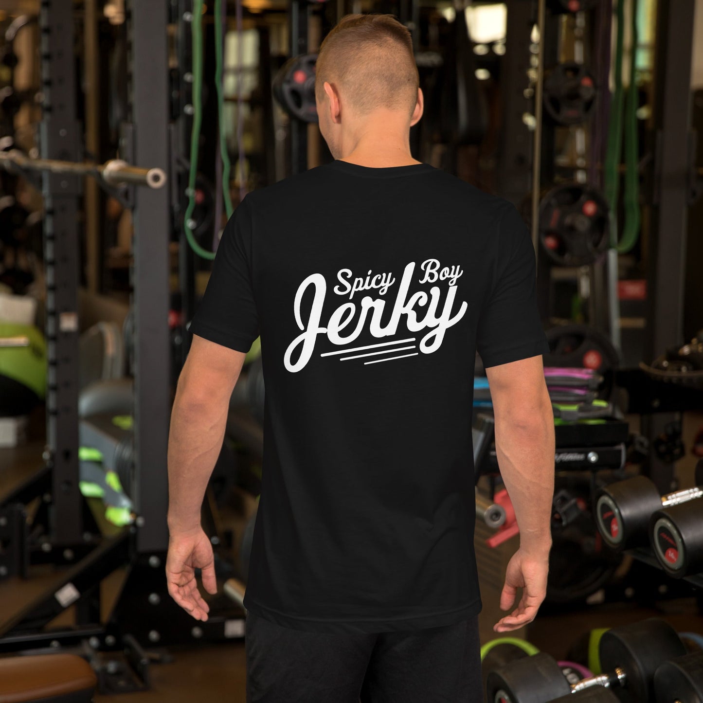 Spicy Boy Jerky Script Unisex T-Shirt - Spicy Boy Jerky